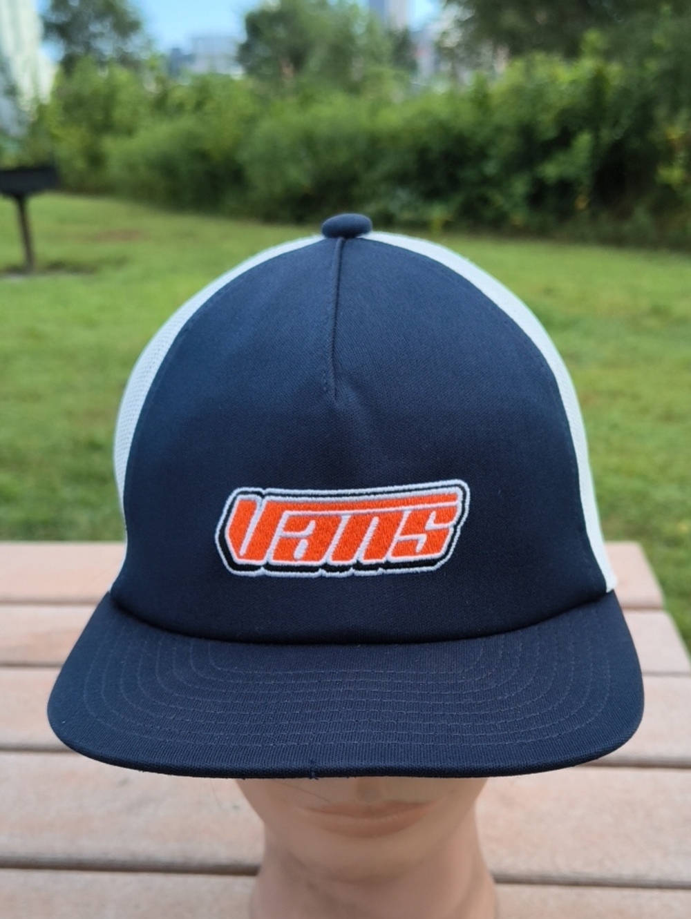 Vans Embroidered Logo Trucker Mesh Baseball Snapback Kids Hat Cap